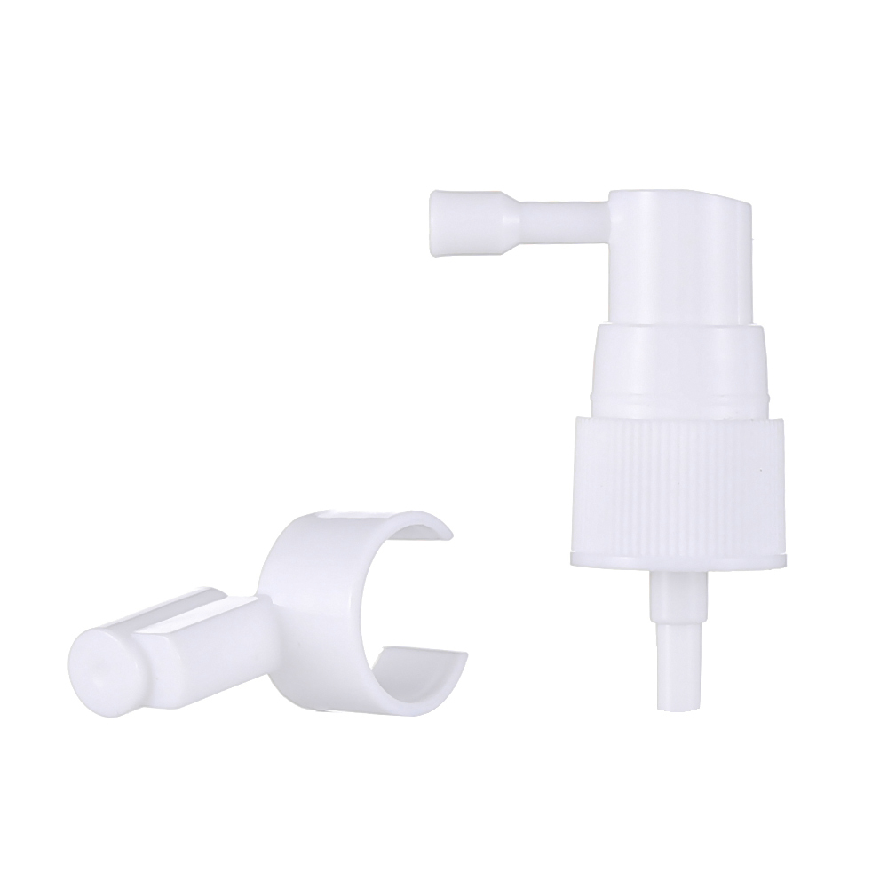 White plastic Long mouth nasal sprayer for PP Plastic Non Spill Sprayer For Bottle 18/410 20/410
