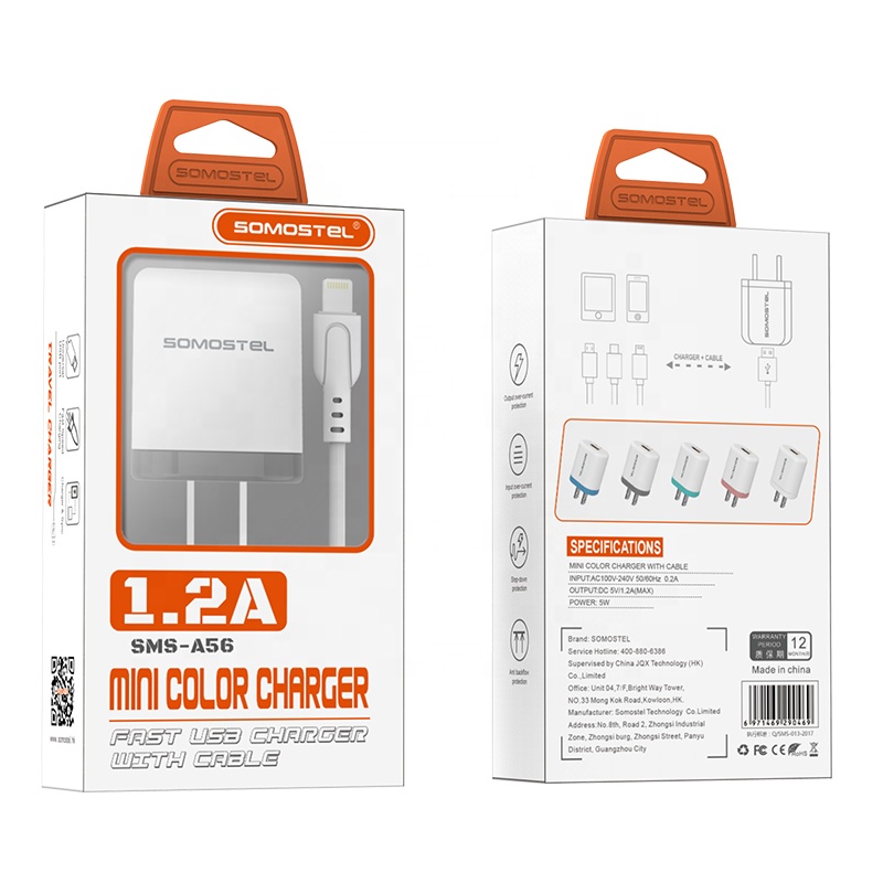 Новейшее портативное зарядное устройство USB + TYPE C Somostel A56, быстрая зарядка, сетевое зарядное устройство usb для мобильного телефона