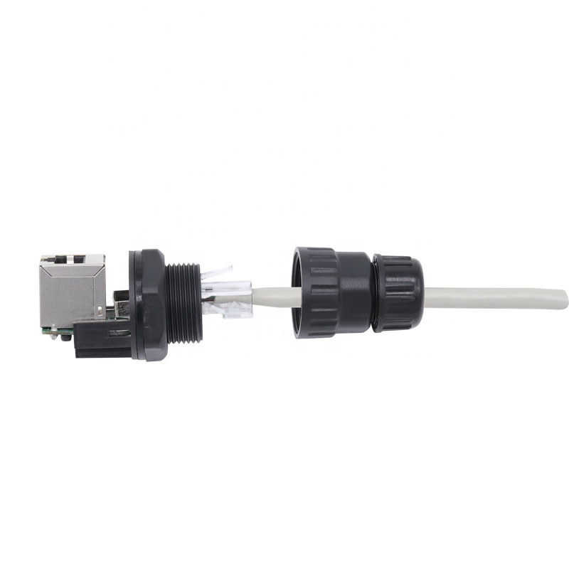 waterproof ip67 mini rj45 ethernet connector