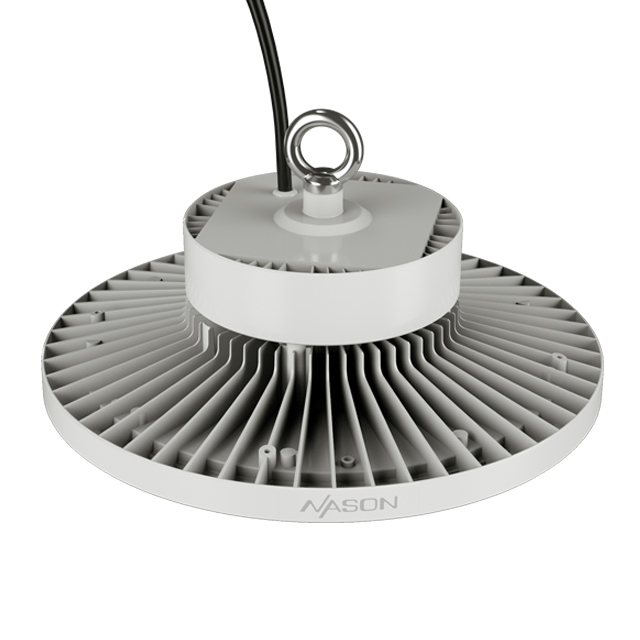 White housing UFO led high bay light 100W 200W 180LM/W high efficiency super brightness for warehouse
