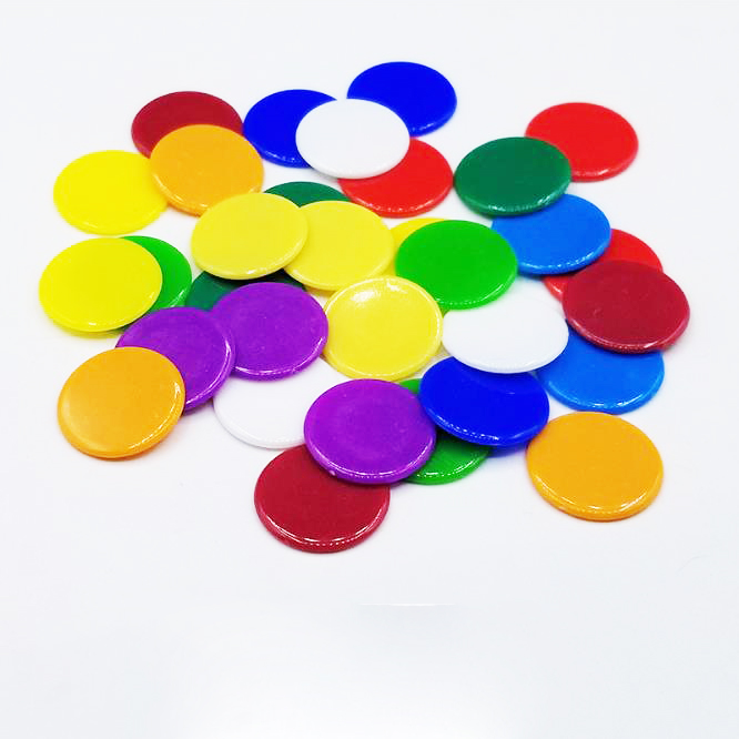 19mm Learning Colorful Counting Chips School Game Teaching Chips