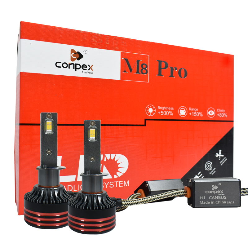 Conpex M8 Pro Высококачественная автомобильная светодиодная лампа 12 В для автомобильных фар H7 H1 свет для автомобиля