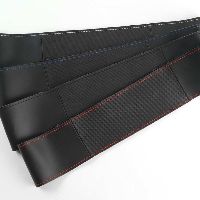 High elastic artificial leather cover with soft texture DIY automobile steering wheel cover