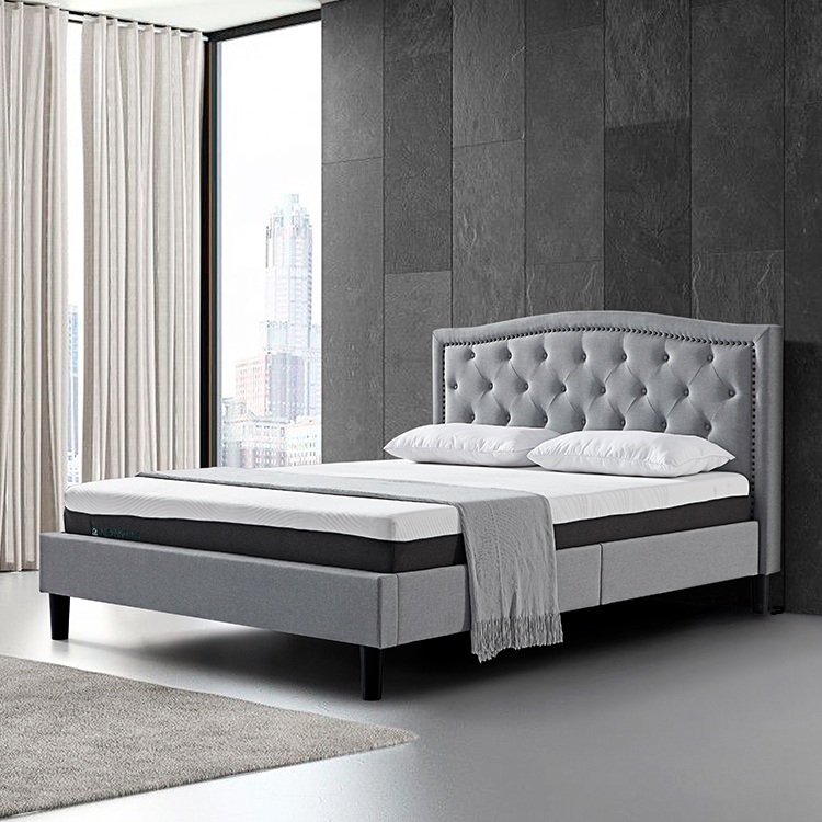 Modern Home Furniture Bedroom Pine wood Bed Frame Full Size