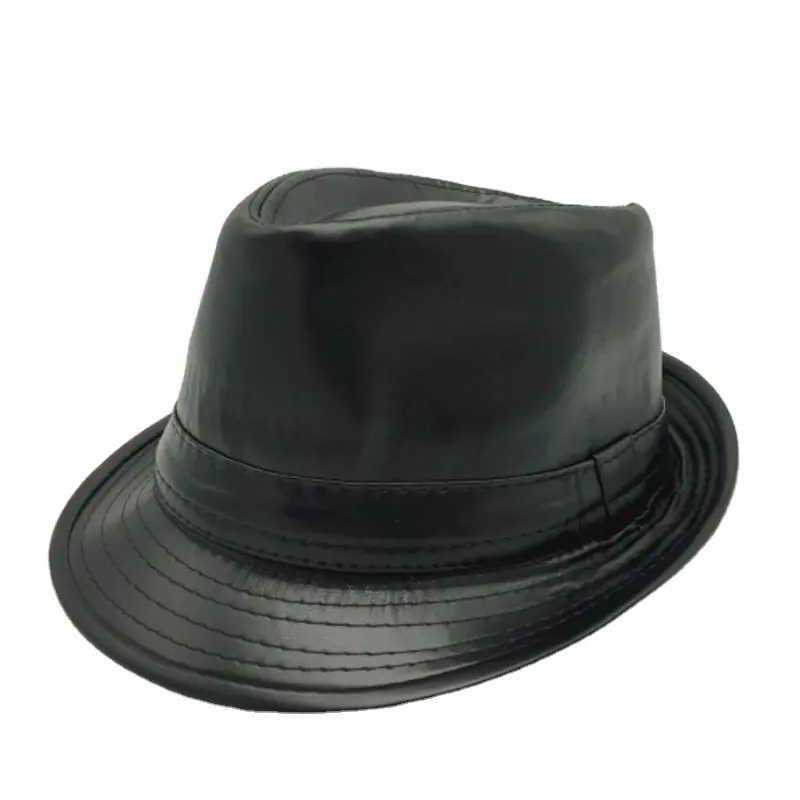 Premium Quality custom leather cowboy formal hats for men custom leather hats