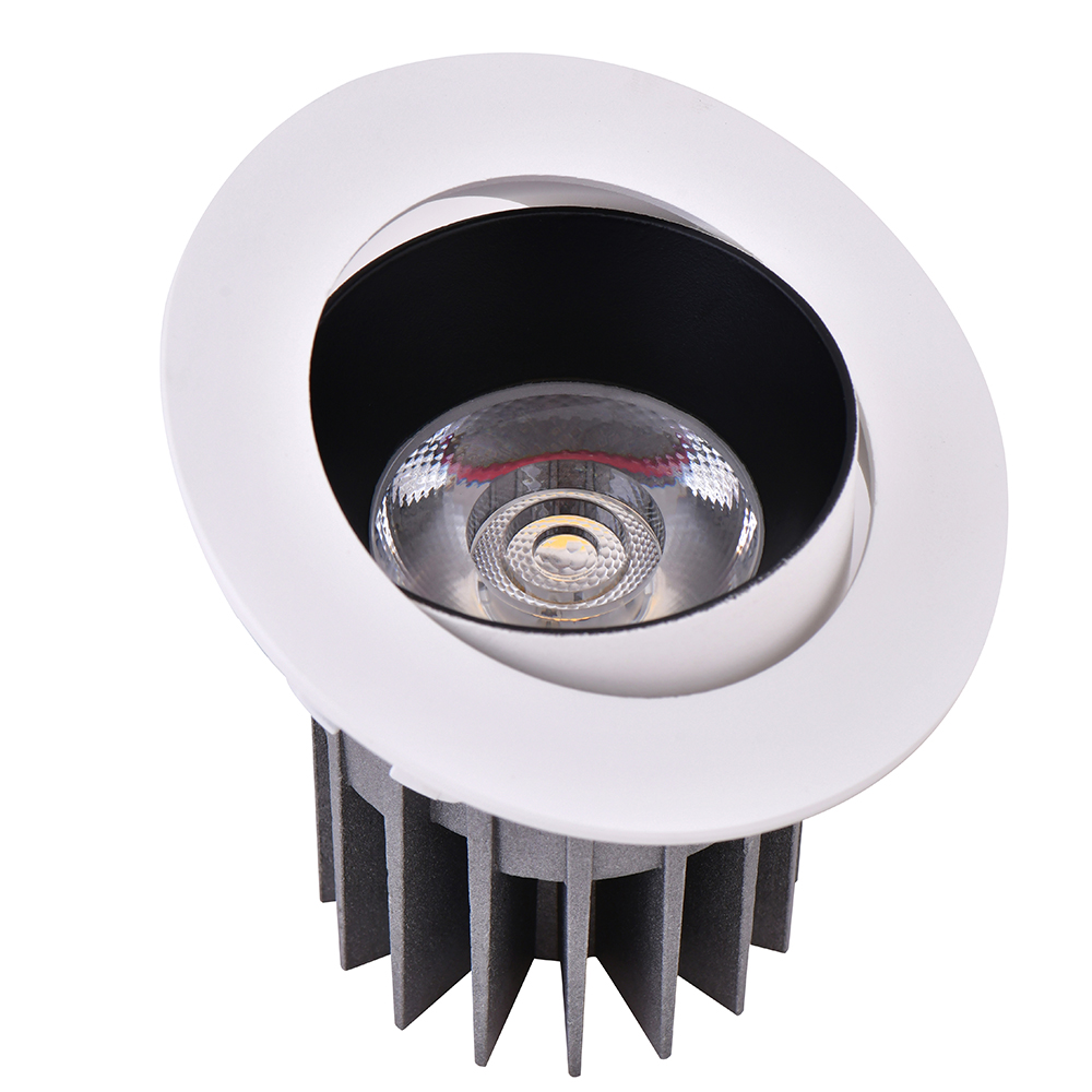 Newest design adjustable angle modern decorative aluminum profile 12W high lumen antiglare led downlights