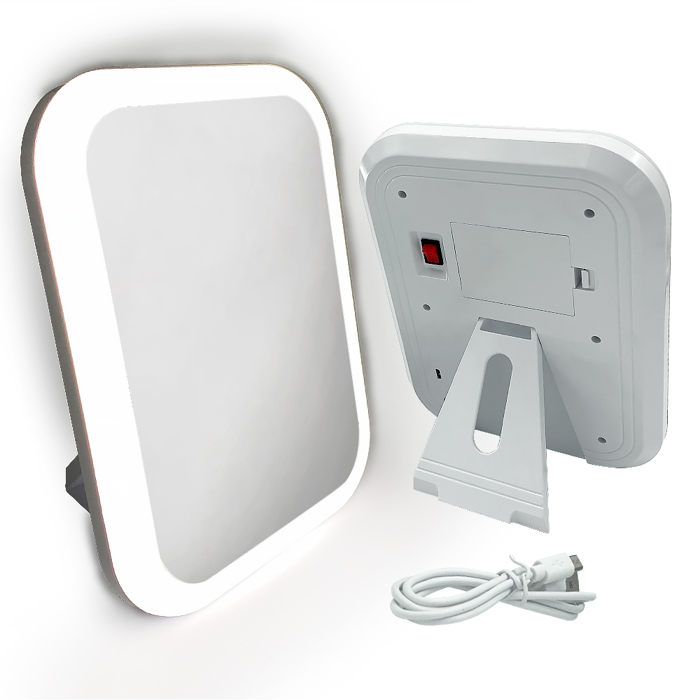ZW-ML01Professional Ванна светодиодное зеркало для макияжа придает свет для ванной мягкая количество белым корпусом выключатель лампы LED туалетное зеркало со светодиодной подсветкой