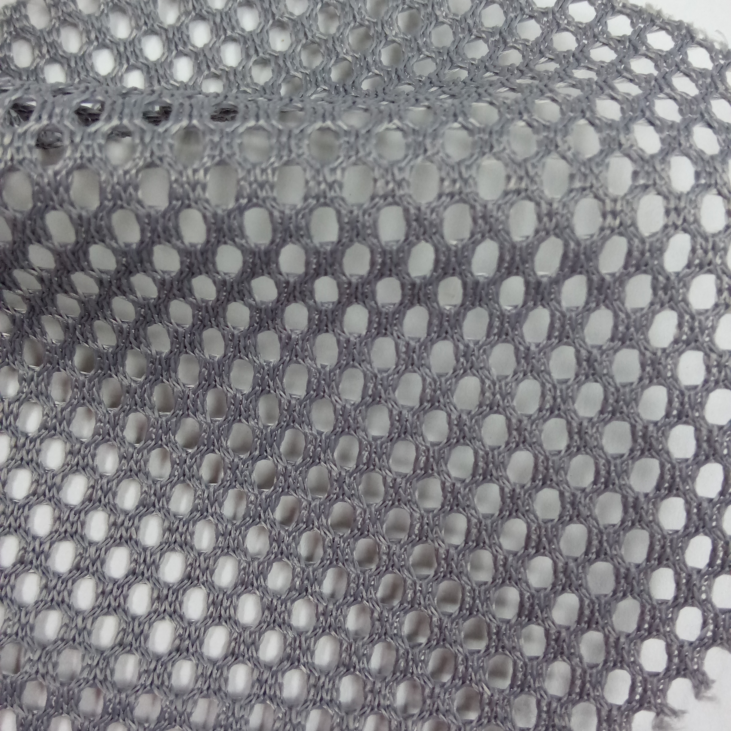 100 polyester heavy weight 250-400GSM big hole mesh hexagon mesh fabric for mattress and sports shoes outer layer car using