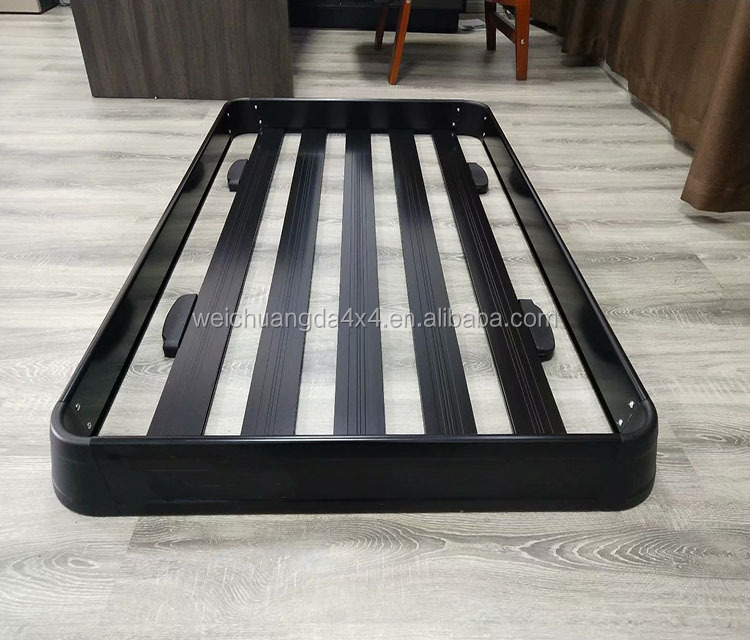 Универсальный Однослойная алюминиевый багажник на крышу корзина (с high-end модели)
