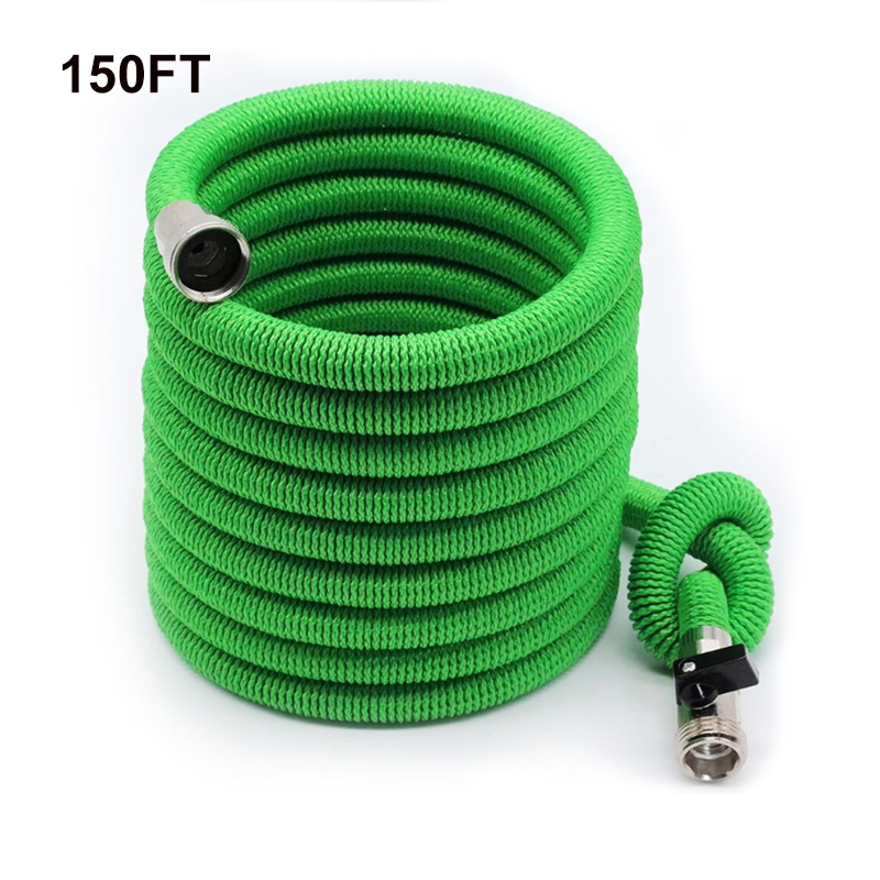 Strongest 7 Patterns Nozzle Retractable Hose High Quality Green 150 TPE Foot Expandable Garden Hose Pipe