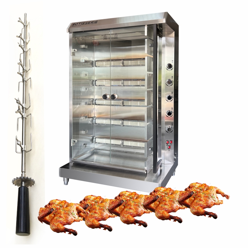 Rotary Gas Oven Stainless Steel Commercial Gas Chicken Rotisserie Chicken Grill Machine For Hotel Catering Equipment