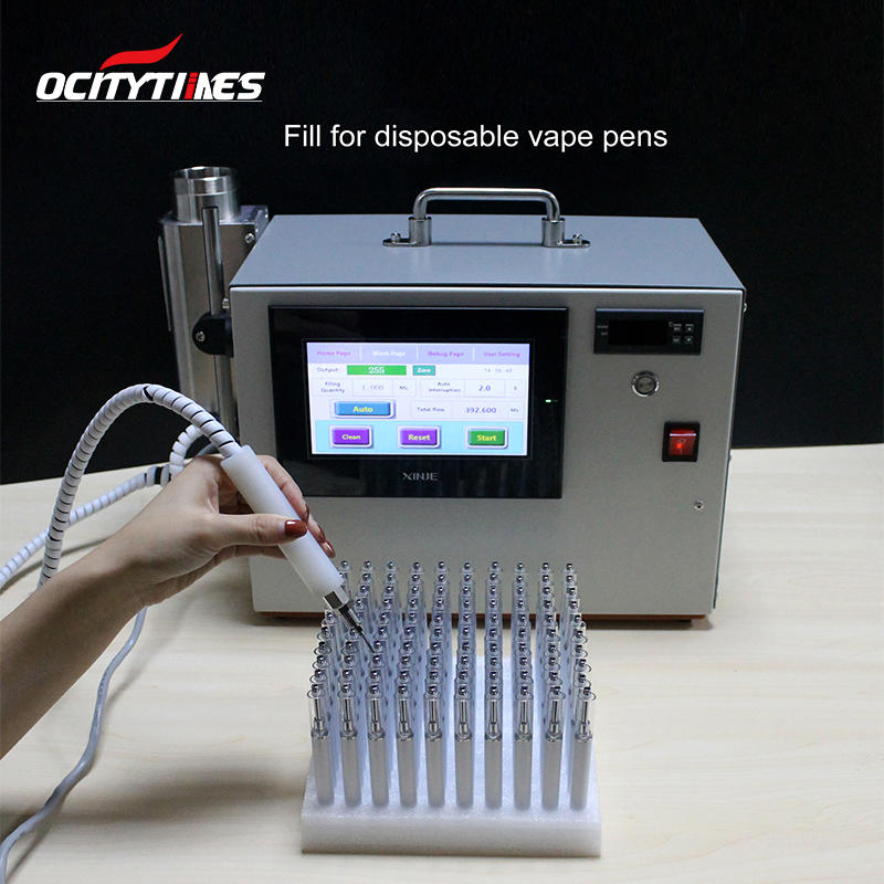 Semi Auto Ocitytimes CBD OIL cartridge making machine 510 cartridge filling machine