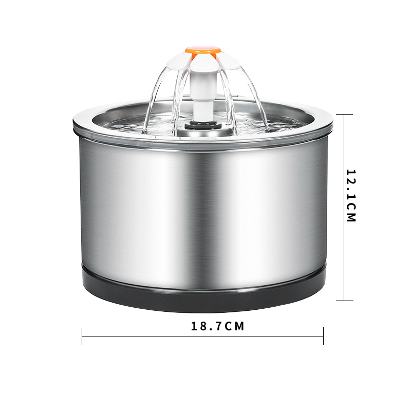 Pet Water Fountain with Intelligent Pump and LED Indicator automatic pet feeder with splitter