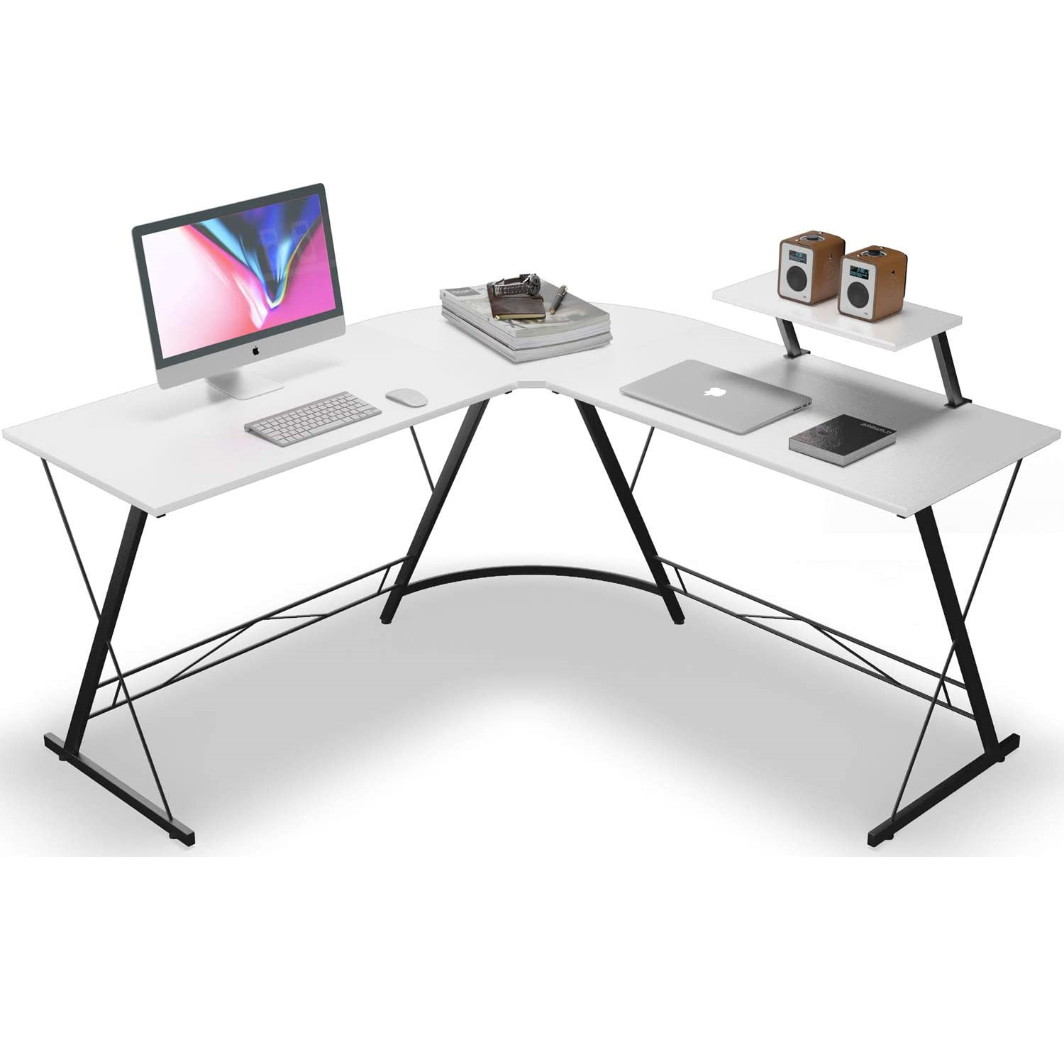 2021 New Arrival Multi-Functional Home Office L-shaped Desktop Computer Desk Office Table