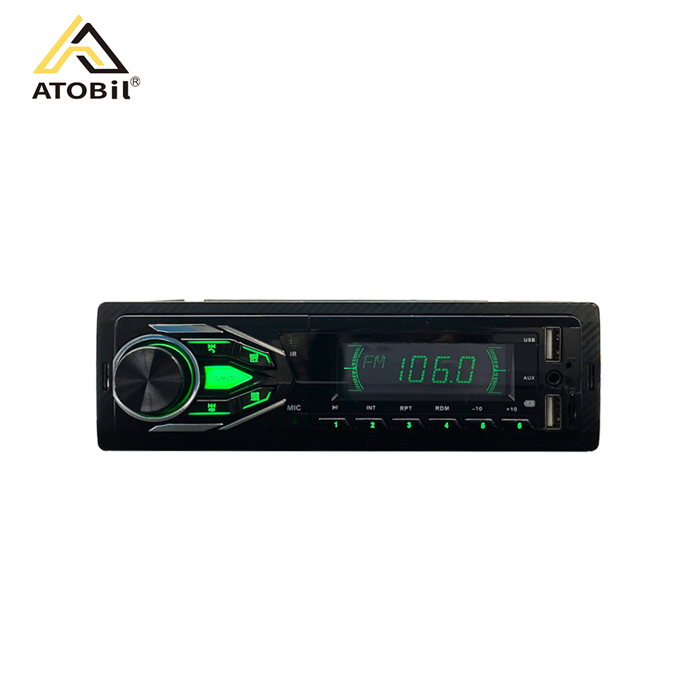 1din цветной ЖК-экран Фиксированная панель автомобильный mp3-плеер с FM AUX