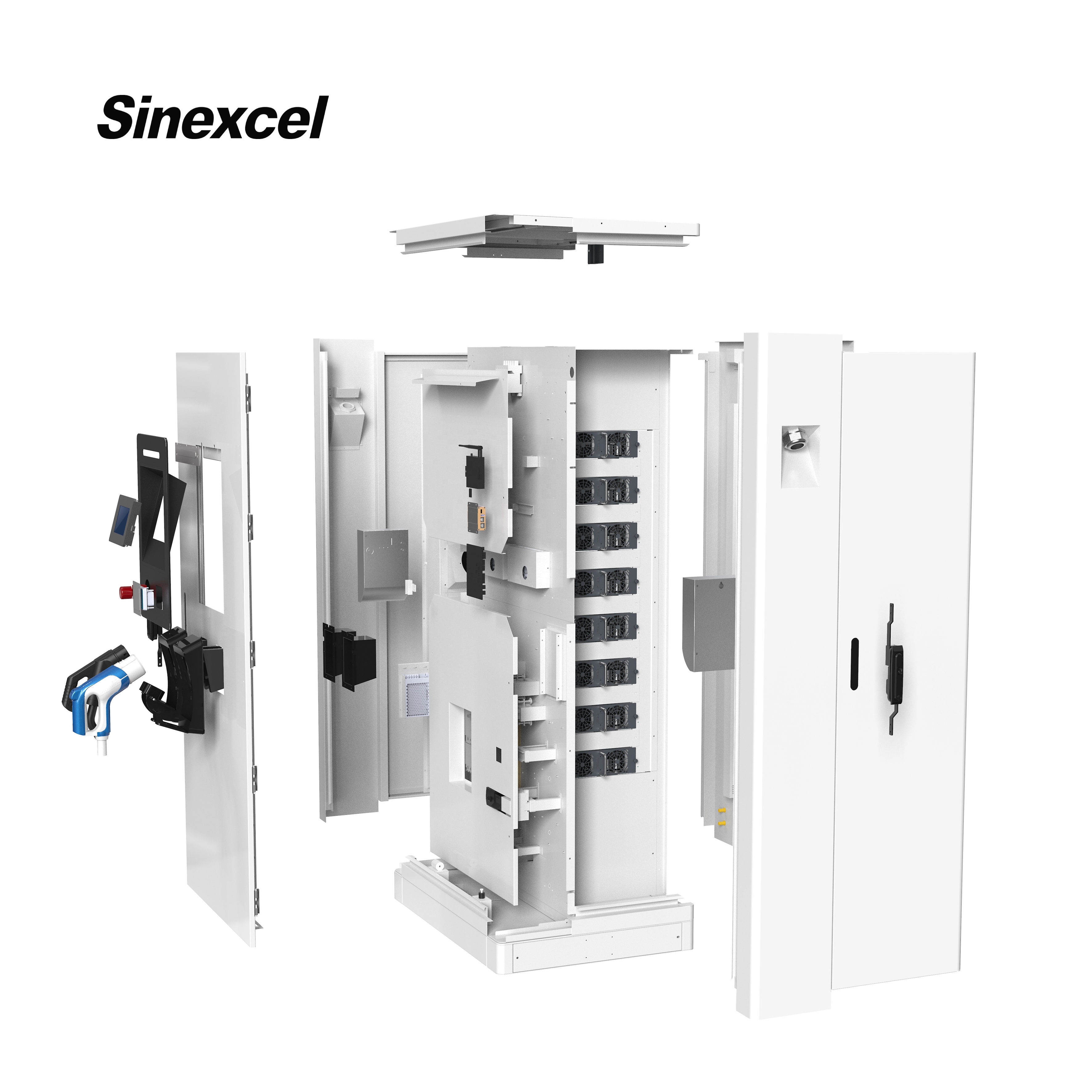Sinexcel 160kW EV зарядное устройство для электрических транспортных средств, Европейский Стандартный преобразователь автомобильной розетки постоянного тока зарядная станция