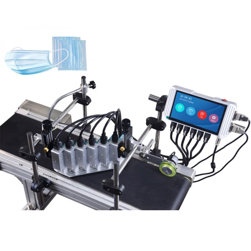 top selling online inkjet printing machine with the conveyor metal master carton paper box bar code printer wholesale