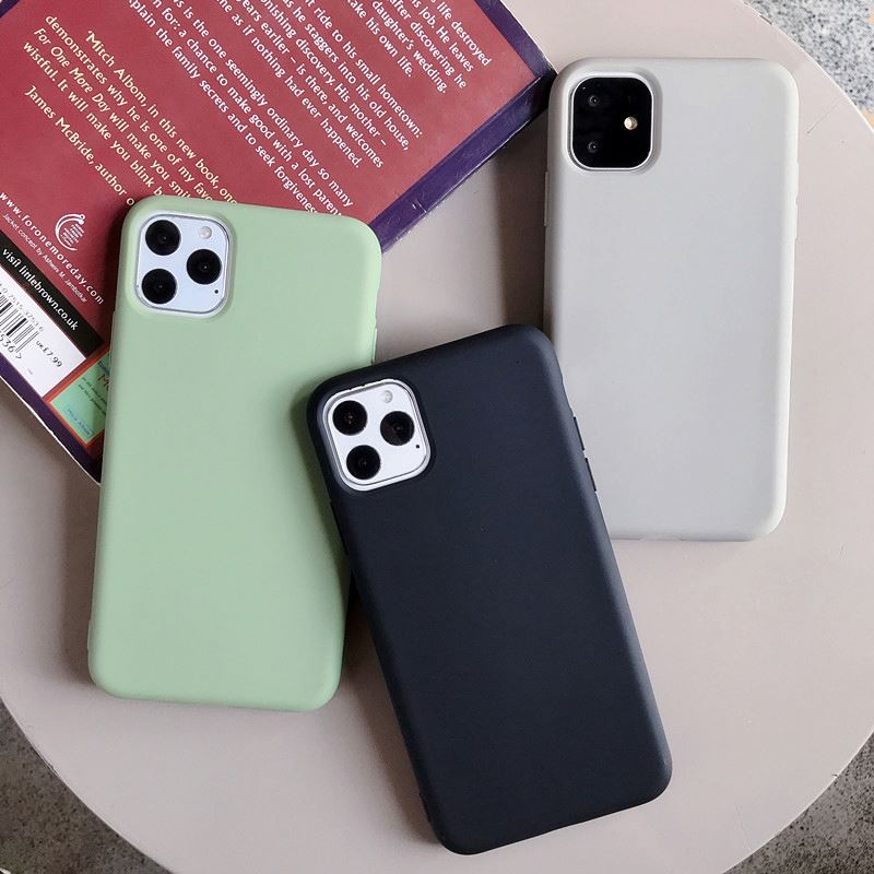 Китайский поставщик, матовый мягкий резиновый чехол для iPhone 12 6/7/8 Plus, тонкий матовый чехол для телефона из ТПУ для iPhone X/XS XR 11 Pro Max, чехол