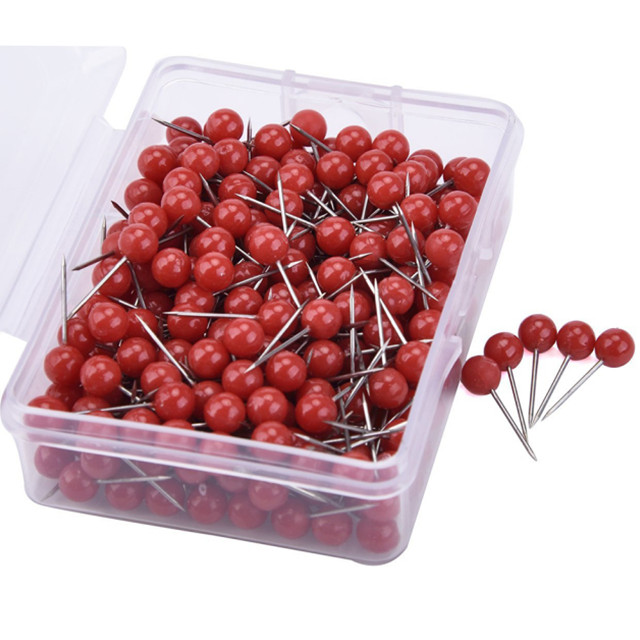 Round Shape Push Pins Thumb Tacks Notice Board Cork Paper Map Thumb Tacks Office binding supply