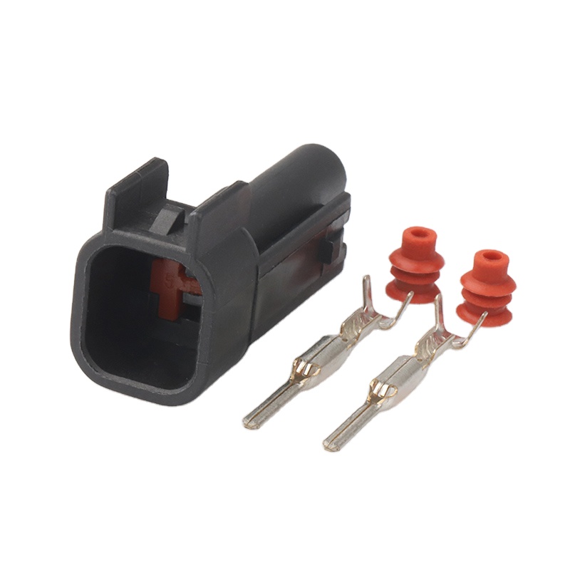 2 pin типа «папа» EV6 мужской Топливная форсунка разъем датчика для форт Focus Mondeo DJ7023C-1.5-11