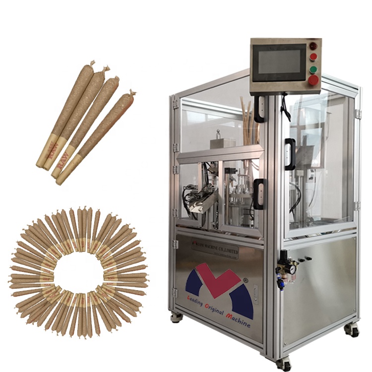 70MM 84MM 98MM 109MM Preroll Cone Tobacco Filling Twist Cutter Fold Machine