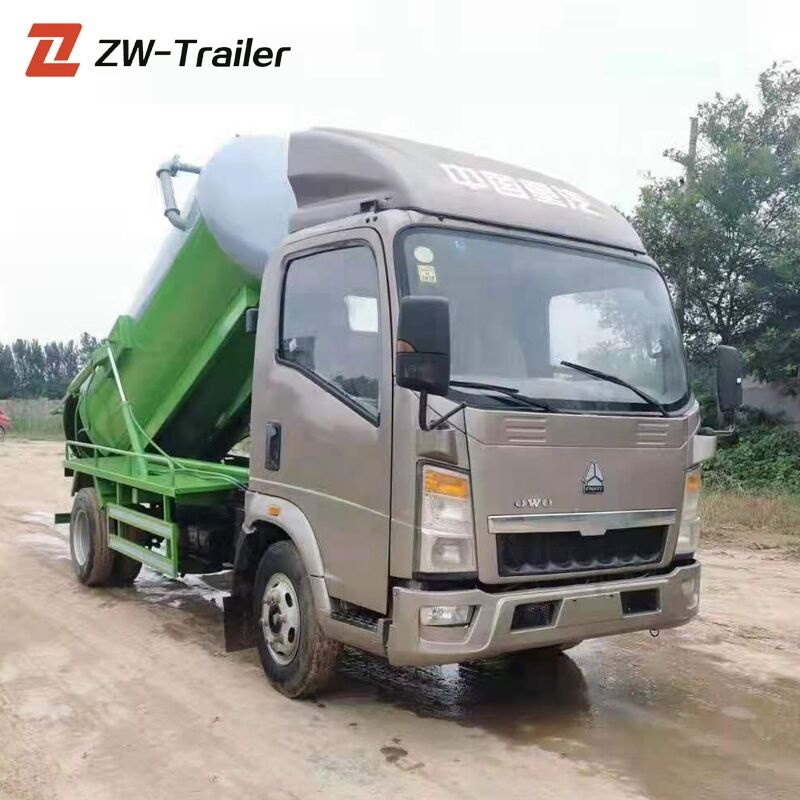 Sinotruk Howo Used 4x2 LHD 120hp 8 cbns Tank Vacuum Sewage Pump Suction Truck for hot sale
