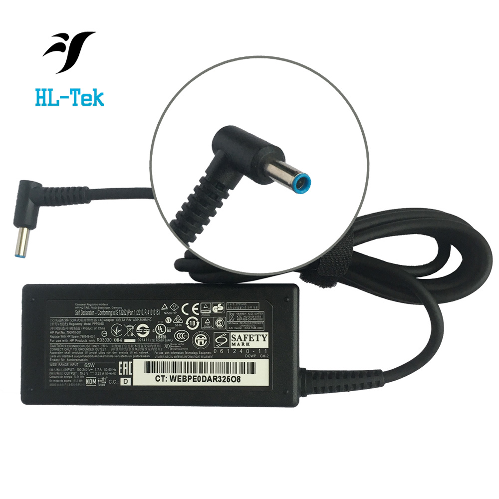 Зарядное устройство для ноутбука HP 15-F039WM 15-F009WM 15-F023WM/Chromebook 14-q010nr/ProBook 19,5 430 440 G3, 65 Вт, 450 в, 455 а переменного тока
