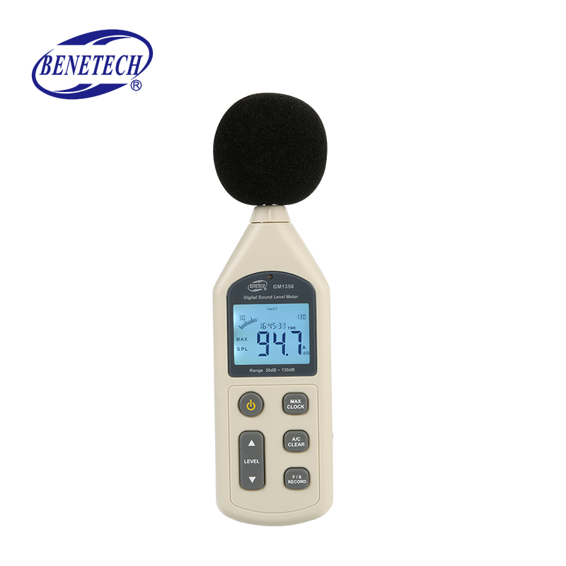 BENETECH GM1356 измеритель уровня шума и децибел 30-130dB Ручной цифровой измеритель уровня звука для наружного и внутреннего использования с интерфейсом USB