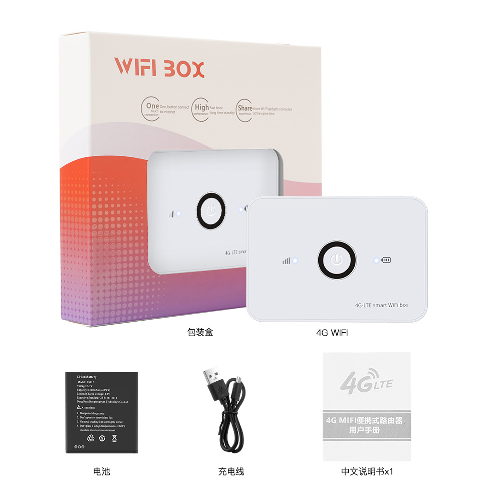 Мобильный Wi-Fi-маршрутизатор 4G с аккумулятором 1800 мАч, дешевый CAT4 150 Мбит/с, смарт-бокс 4G LTE
