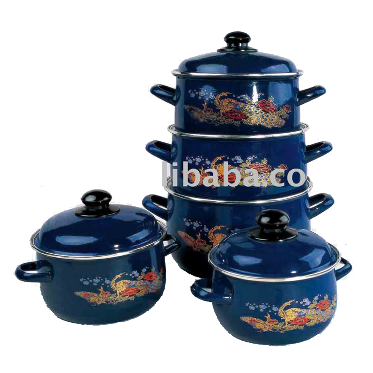 Daile Dark Color Enamel Cookware Sets