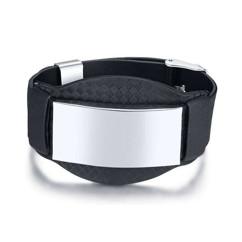 Yiwu Meise Stainless steel men's leather bracelet