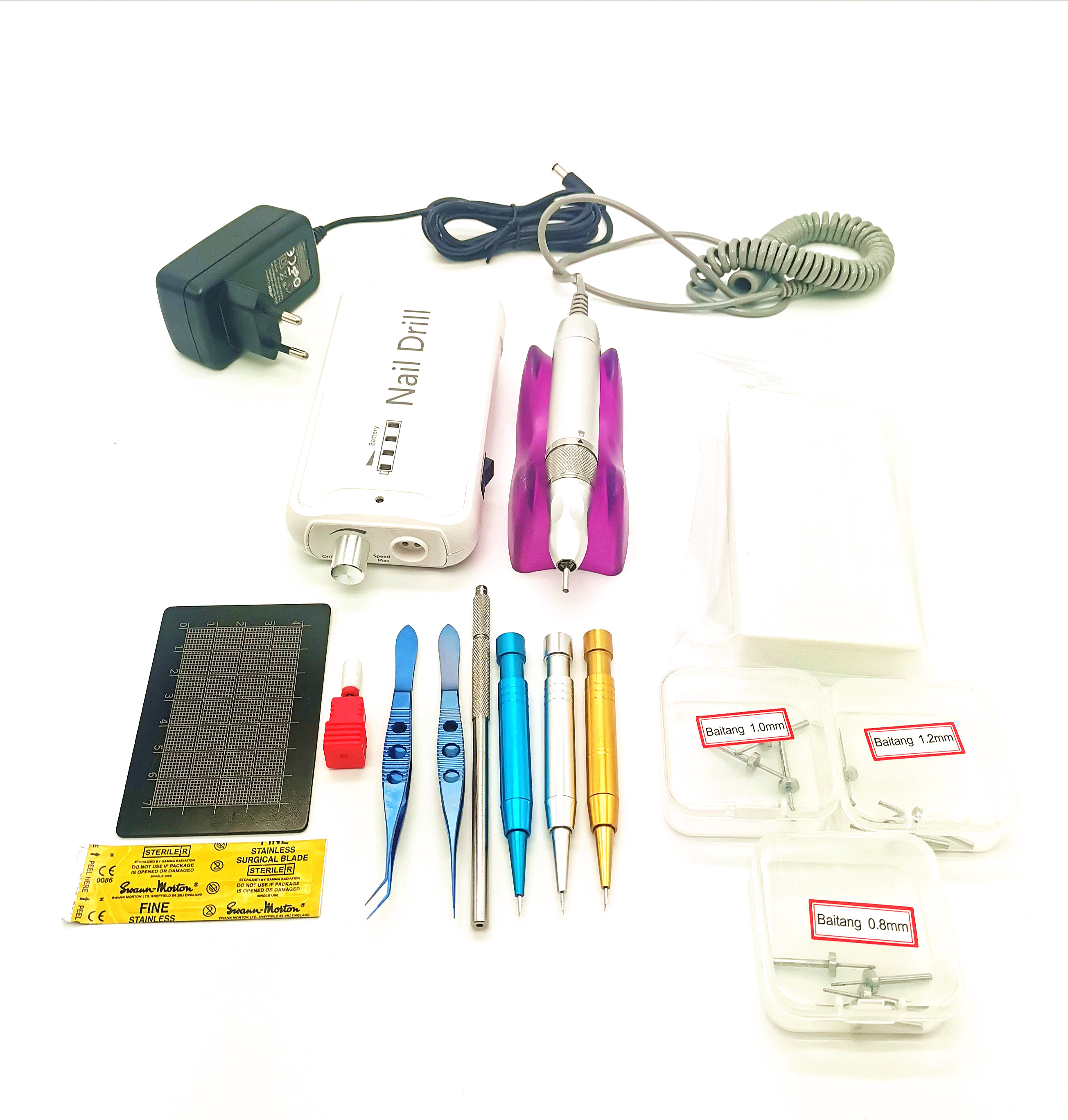 Portable Fue Hair Transplant Motorized Machine FUE Hair Implant kit punch FUE Needle beard implant pen