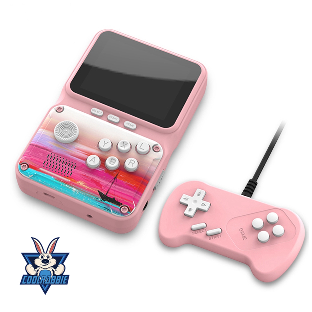 CoolRabbie 3 Inch TV Connection Macaroon 2 Players Game Console SUP 500 in 1 Classic Games Cheap Handheld Game Player