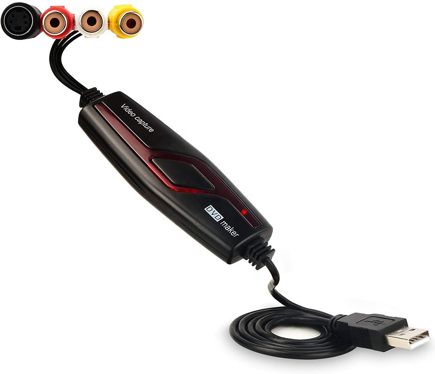 Горячая продажа VHS в DVD конвертер, USB аналоговый видео в цифровом захвате, Hi8 видеомагнитофон граббер для вашего Mac или ПК,