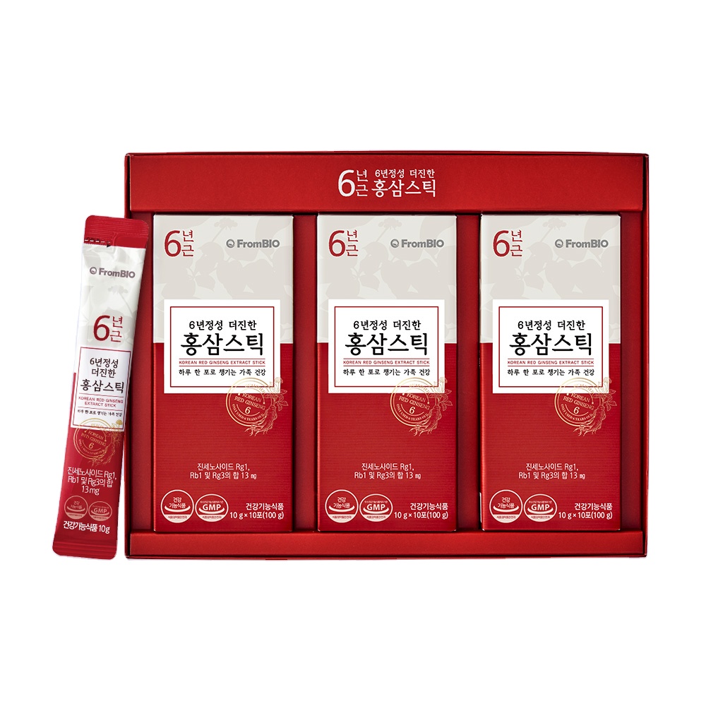Food FromBIO Brand Made In Korea Health food Care Oral Liquid Concentrate Jinhan Red Ginseng Stick Human Health Supplements