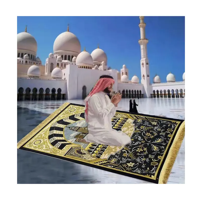 luxury carpet turkey Designers carpets and rugs living room 3D islamic floor carpet folding muslim prayer mat