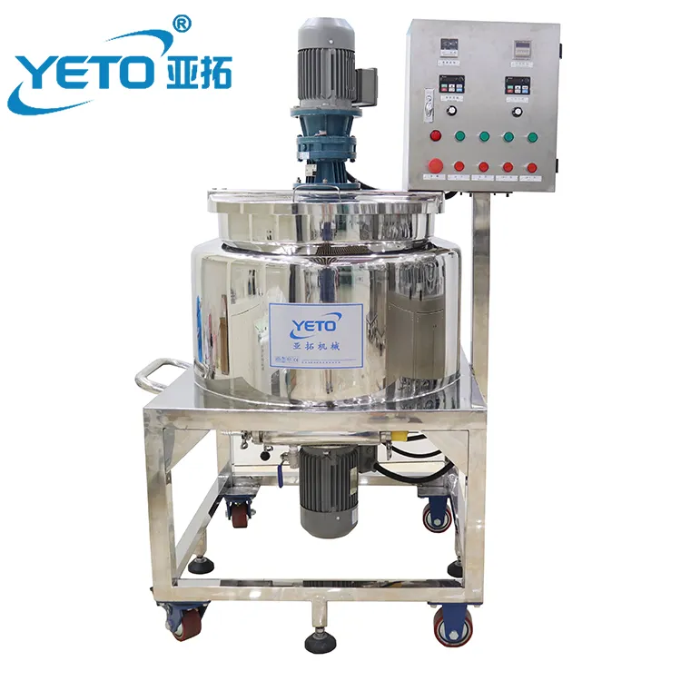 YETO STOCK 100-5000 gallon Cosmetic chemical emulsifier mixer tank high shear homogenizer liquid soap detergent mixing equipment