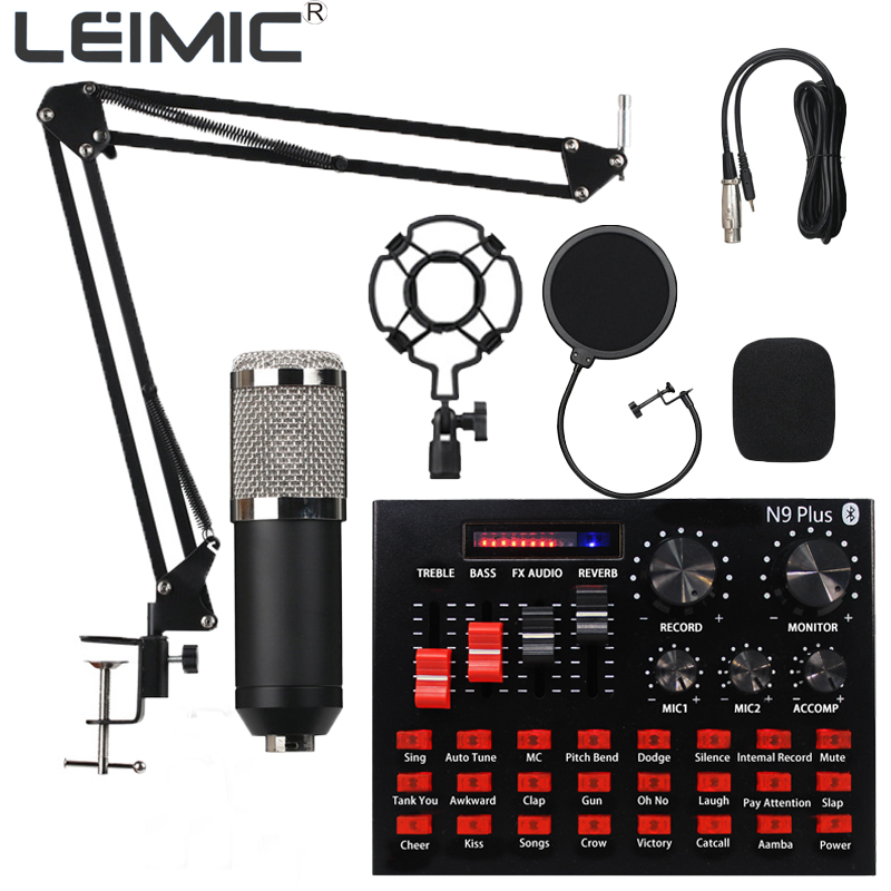 High quality USB external sound card, live sound card recording video