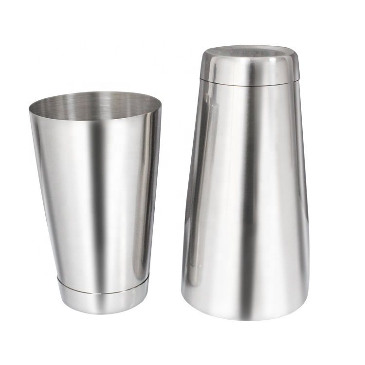 Professional Barware Stainless Steel 2-piece Set Cocktail Boston Shaker