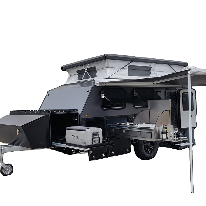 WCA001 Camper Mini Caravan Travel Trailer Shed Concession Mobile Caravan Trailer Motorcycles Pop Up Off Road Car