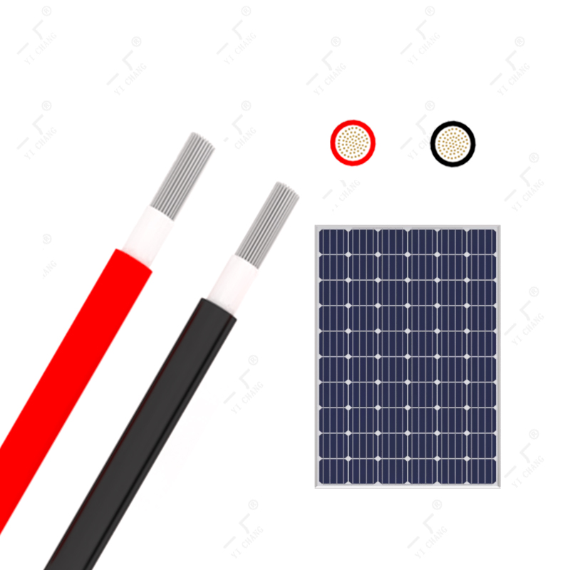 Сертификат TUV xlpo изоляция pv солнечный кабель 1000 В 1500 В 4 мм2 6 мм 10 мм Мощность XLPE оболочка dc pv кабель солнечные панели