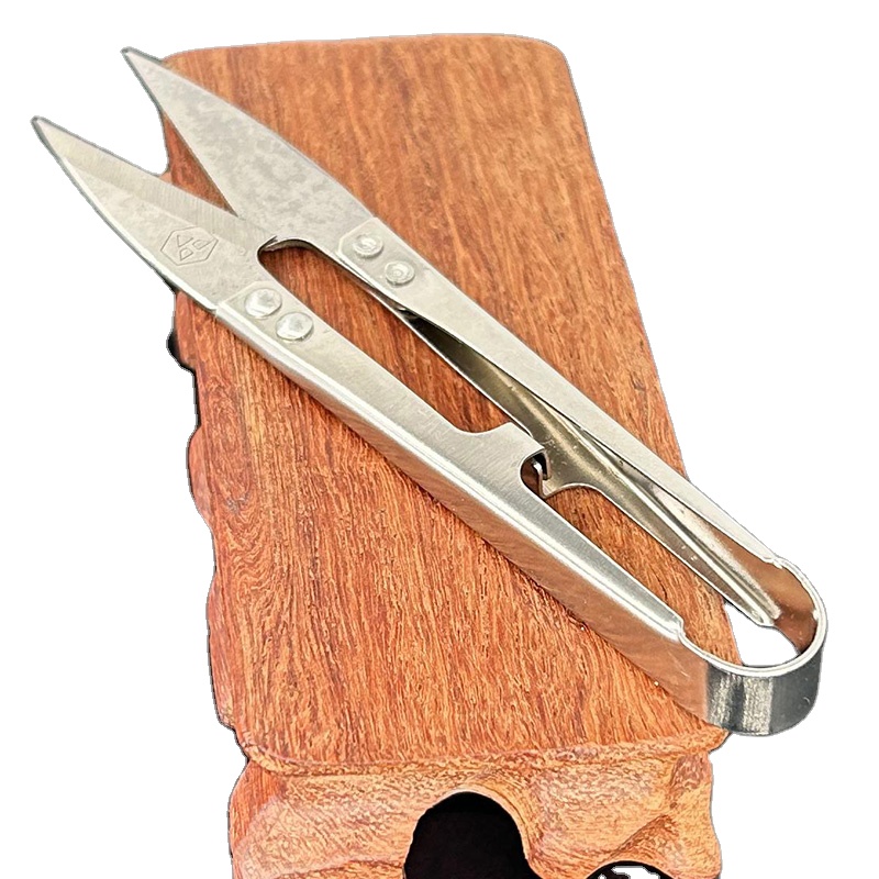 Hot Sale Tailor Tools U-Shaped Embroidery Thread Scissors Carbon Steel Sewing Scissors Stainless Steel Blade Pruning Sharp