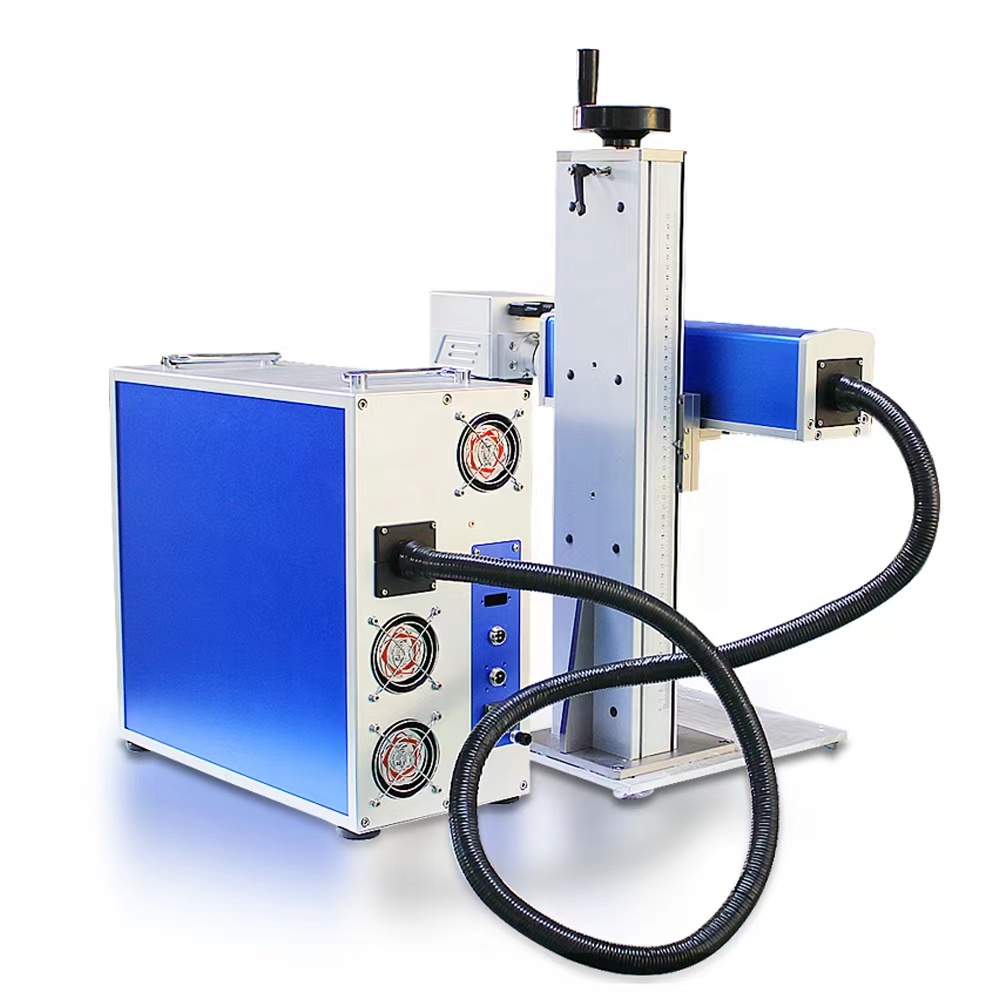 Mini 20W Metal Fiber Laser Engraver Easy-to-Operate 50W JPT Laser Printer for Home Use Supports DXF/AI/BMP Formats Air Cooling
