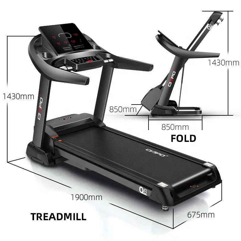 2021 New Design Home fitness multi-function foldable treadmill with screen working technology electric slim treadmill running