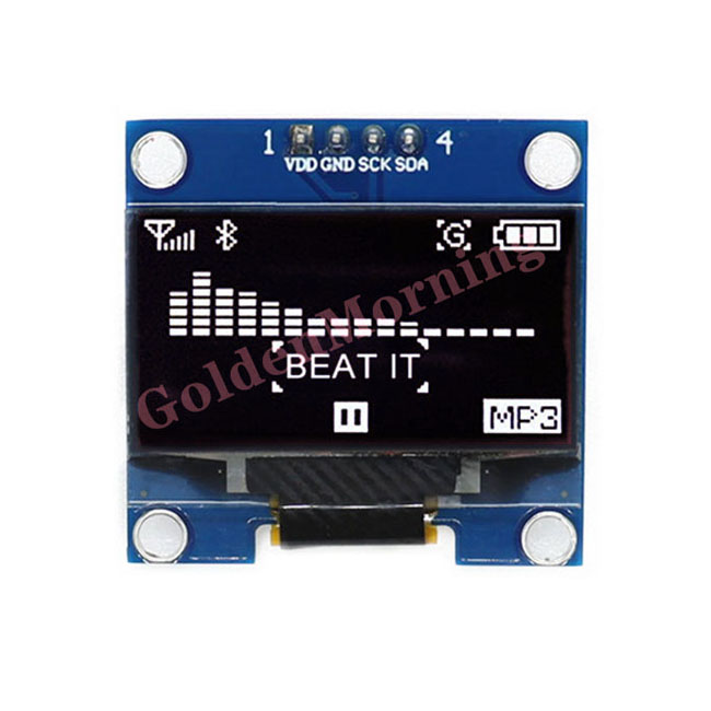 GME12864-80 goldenmorning 1,3 дюймов 1,3 "подойдет как для повседневной носки, так белый SH1106 CH1116G 4-контактный модуль oled-дисплея