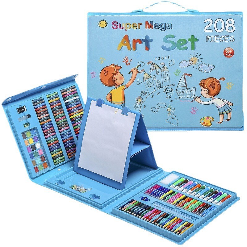 Hoye crafts Painting art set boys and girls 208 pcs children's crayon toy Popular wholesale kids drawing set