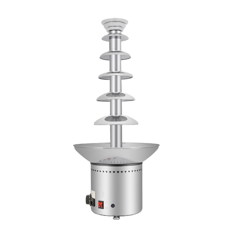Wedding party restaurant hotel electric chocolate hot pot fountain machine cheese fountain machine