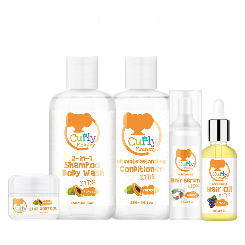 CURLYMOMMY фирменные биотин Органический Детский шампунь и кондиционер для волос для вьющихся волос