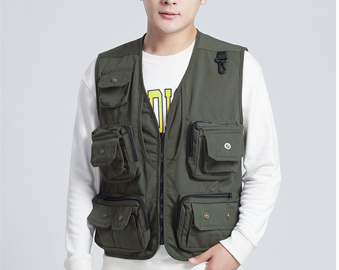 OEM Outdoor Multifunctional Work Clothes Coat Fishing Mountaineering Photography Quick Drying Vest Jacket