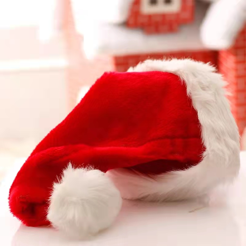 Ocinkjet 2021 Christmas New Product Santa Hat Child Hat For Event Party Plush Hat